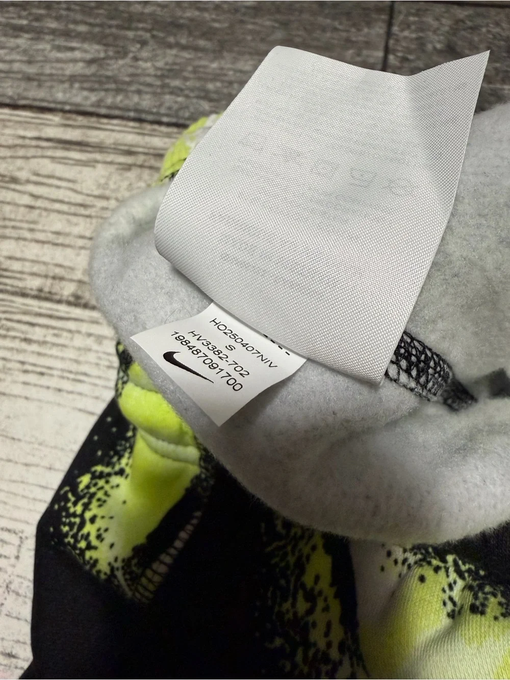 Nike Ja Morant Fleece Joggers Sweatpants Men’s S Black Neon (Inseam 29)